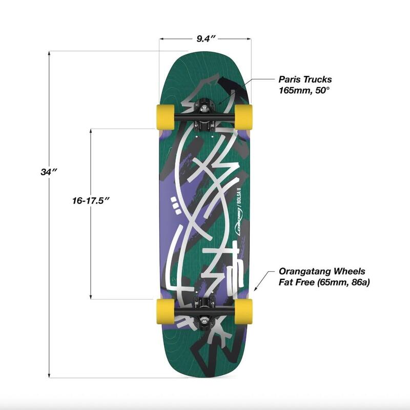 Complet Skateboard - 8STD - Jazz Graphic Paris - 39.5"