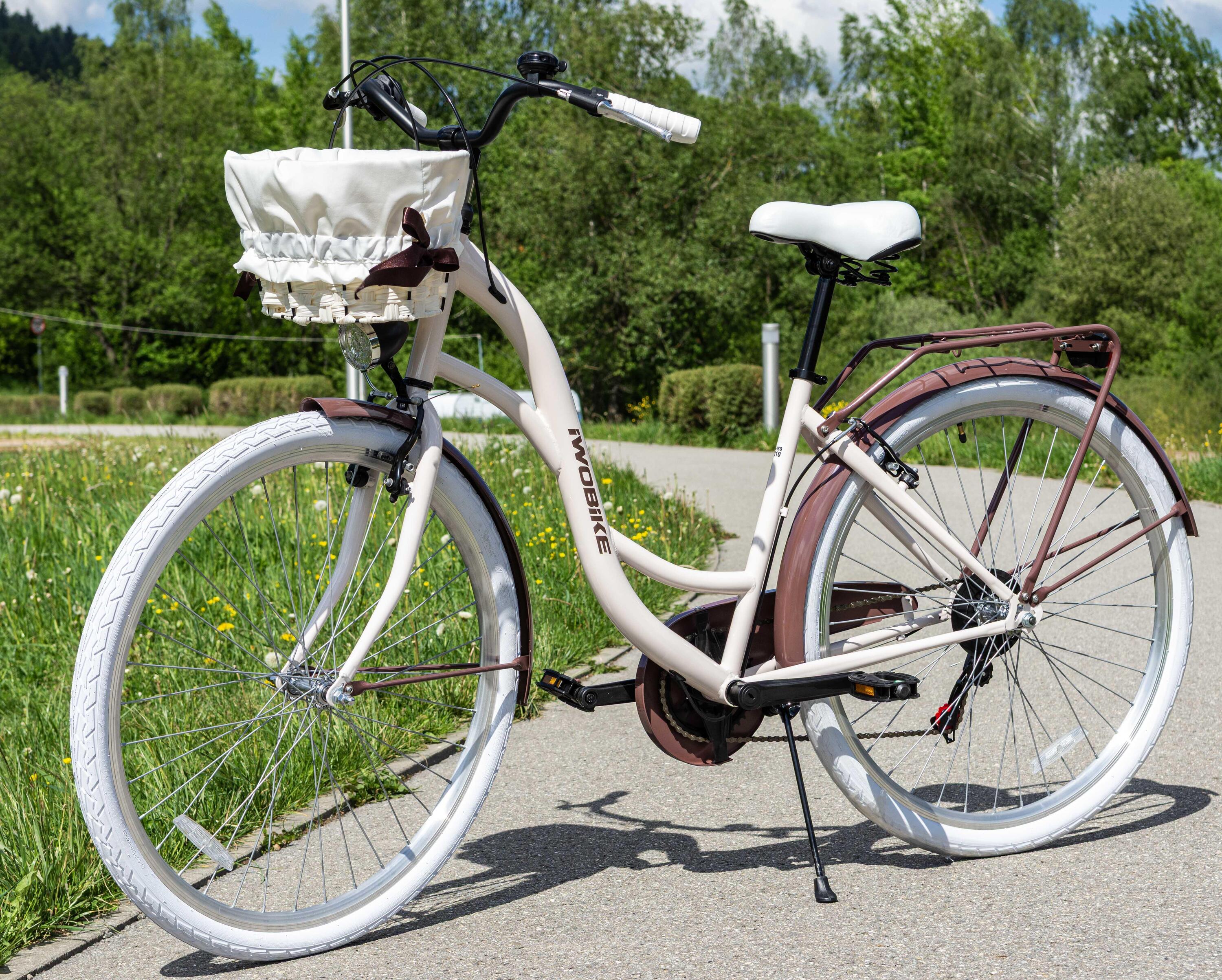 Rower Miejski, Damski IwoBike Biscotti 28” 6/7
