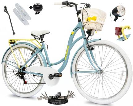 Rower Miejski Damski IwoBike Limoncello 28”