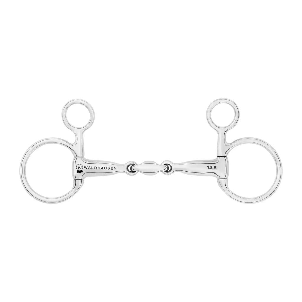 Double twisted snaffle bit for horse Waldhausen