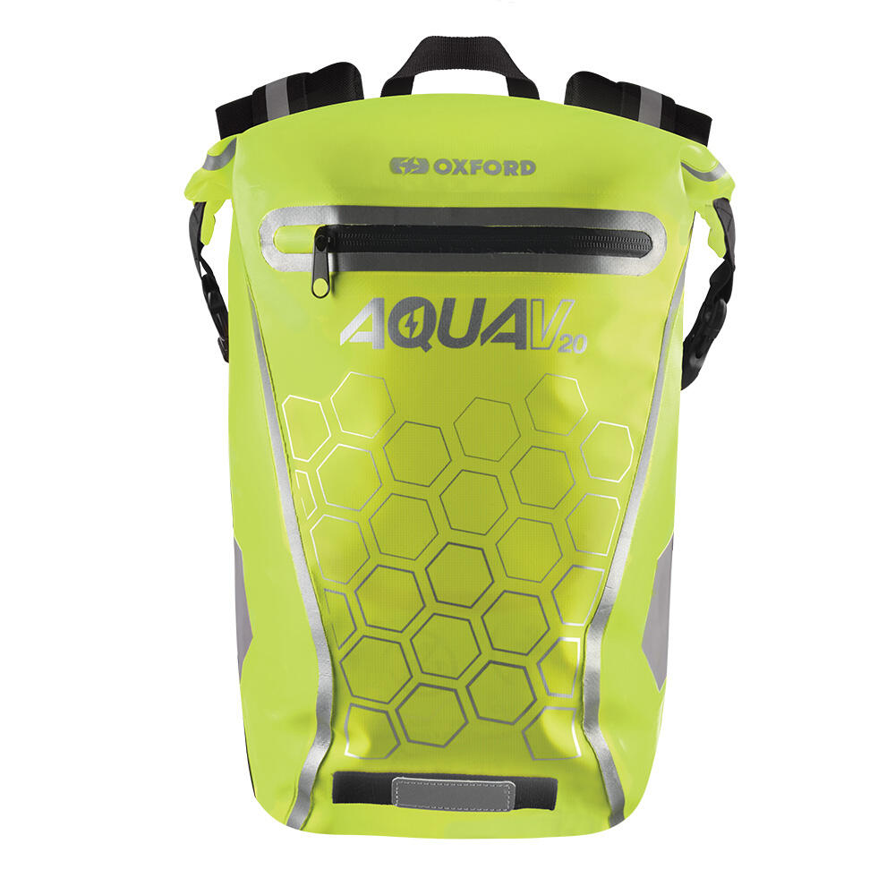 Oxford Aqua V20 Backpack - Yellow Hexagons 2/3