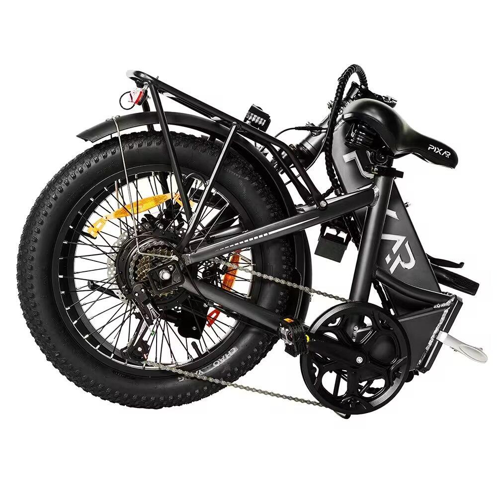 Bicicleta Elétrica Dobrável WIND1, Bateria 10.4Ah, Pneus Fat 20x3, 7 Velocidades 3/7