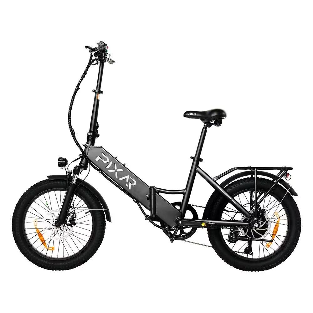 Bicicleta Elétrica Dobrável WIND1, Bateria 10.4Ah, Pneus Fat 20x3, 7 Velocidades 2/7
