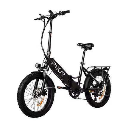 WIND1 Klapp-E-Bike, 48 V 10,4 Ah Akku, 20x3 Fat Tires, Shimano 7-Gang-Schaltung