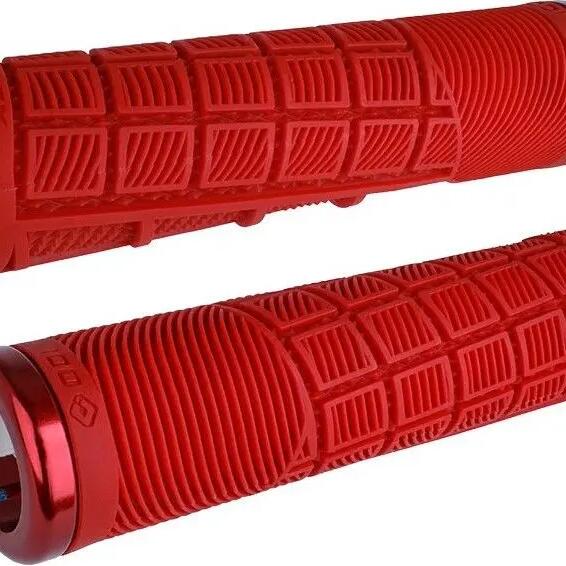 Pair of Odi Reflex V2.1 Grips 135 mm Red
