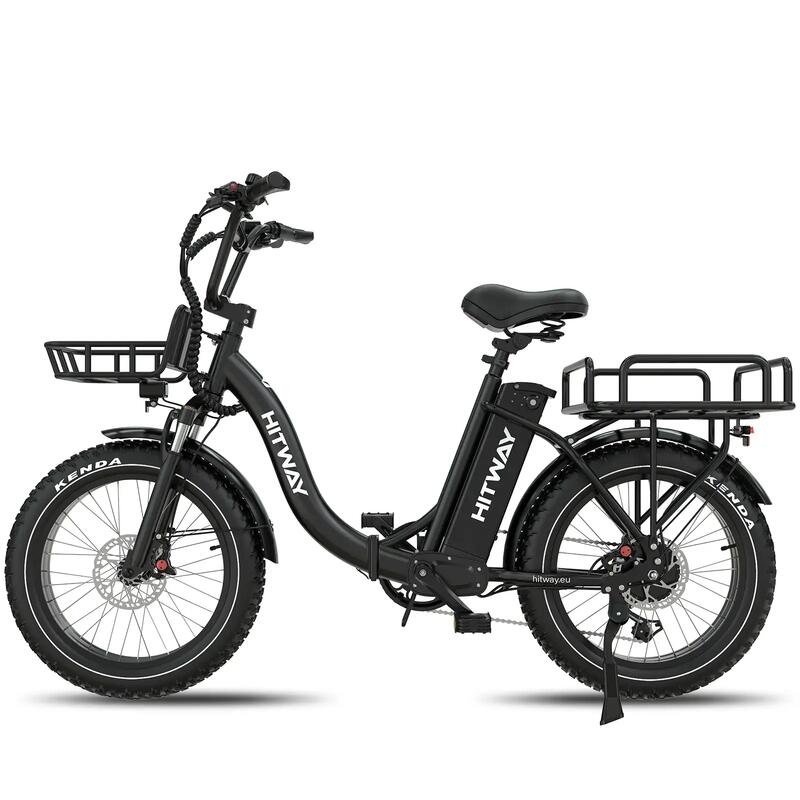 Bicicletă electrică cargo pliabilă 20x4.0 Fat Bike, baterie 1296Wh