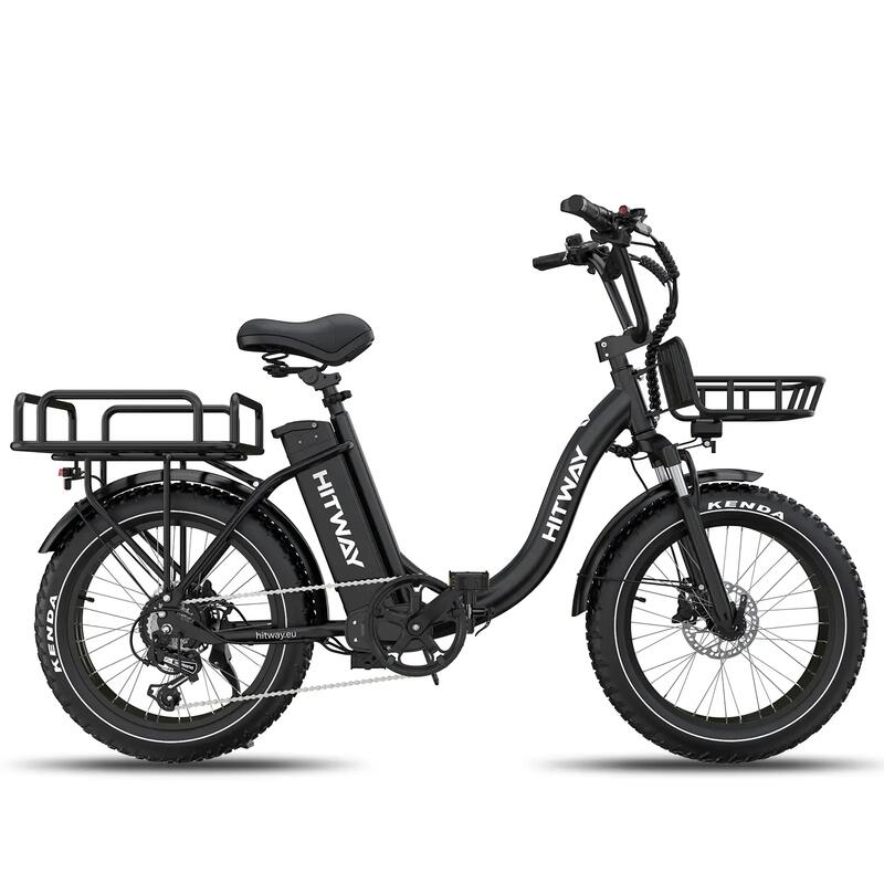 Bicicletă electrică cargo pliabilă 20x4.0 Fat Bike, baterie 1296Wh