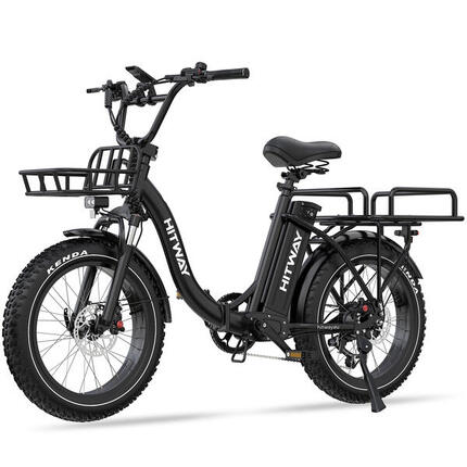 Vélo cargo électrique pliant 20*4,0", pneus fat, 1296Wh, BK6S PLUS