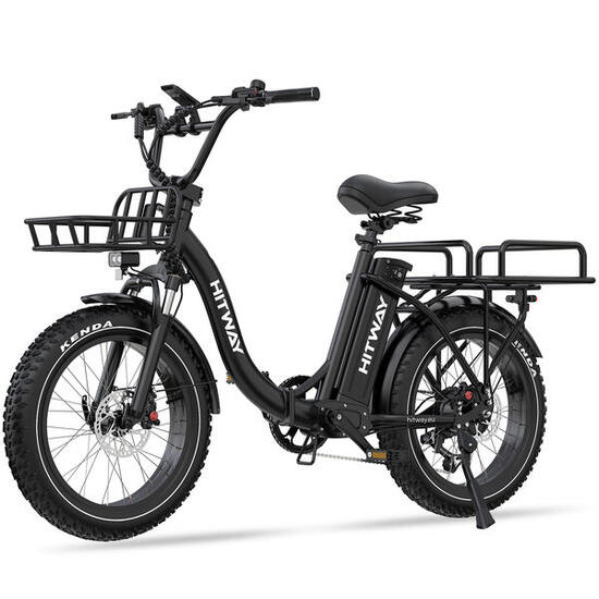 Vélo cargo électrique pliant 20*4,0", pneus fat, 1296Wh, BK6S PLUS