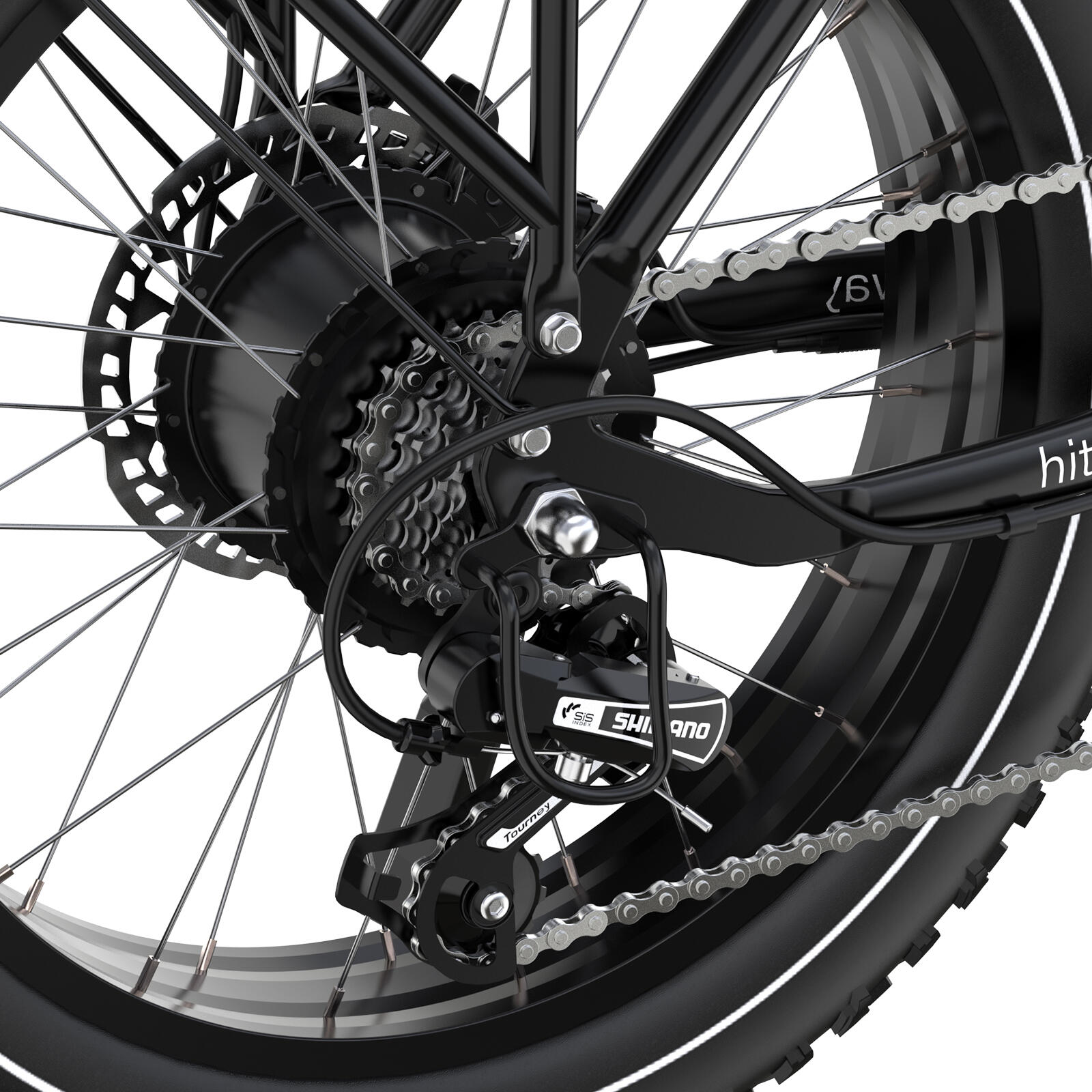 Bicicleta eléctrica cargo plegable 20*4,0", fat tyre, 1296Wh, BK6S PLUS 4/7