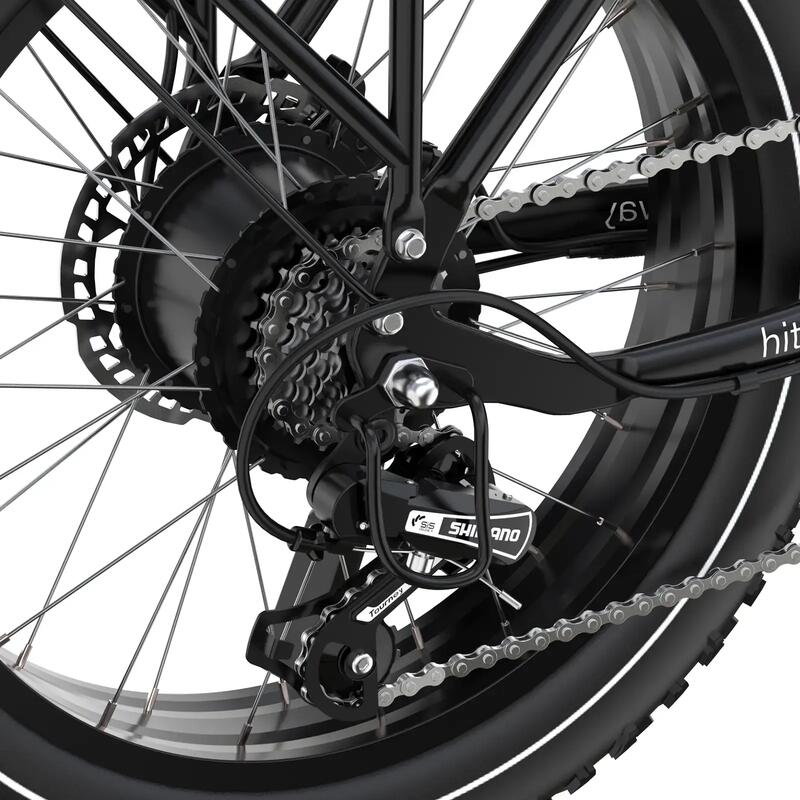 Bicicletă electrică cargo pliabilă 20x4.0 Fat Bike, baterie 1296Wh