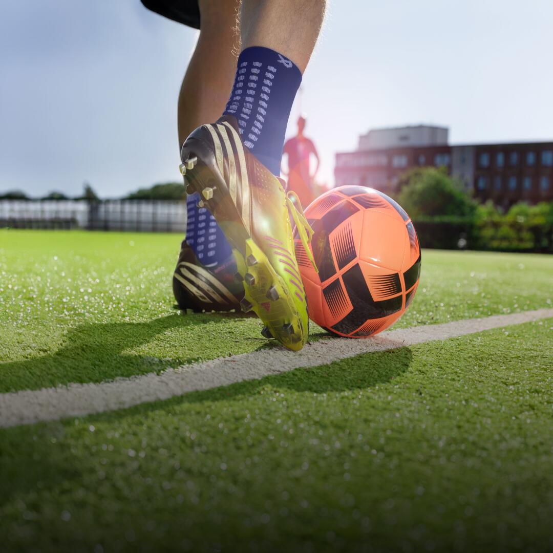 Fußball-Gripsocken – Wadenlang – Blau 3/5
