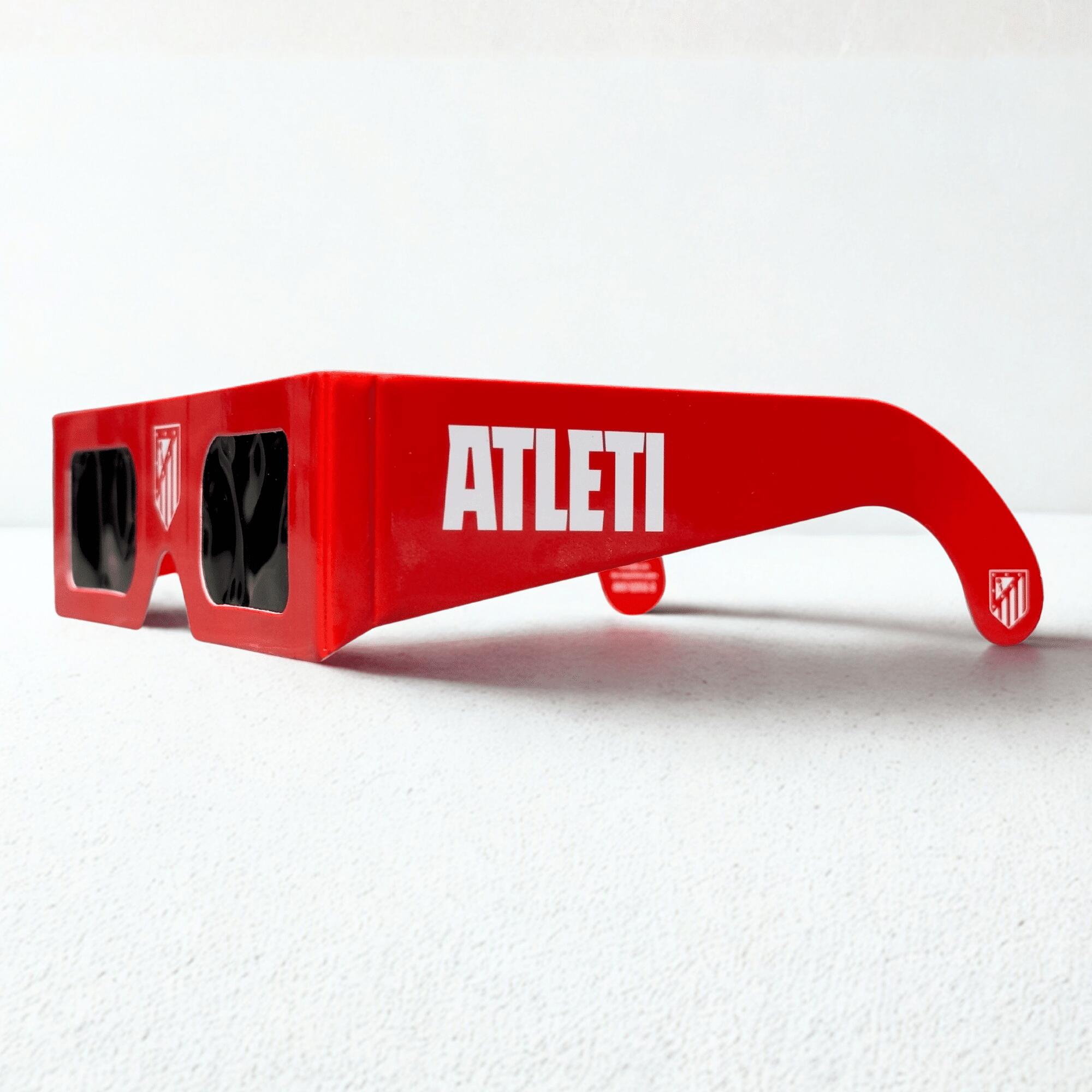 Atlético de Madrid Gafas para Eclipse Solar Modelo Rojo (1 unidad) 2/6