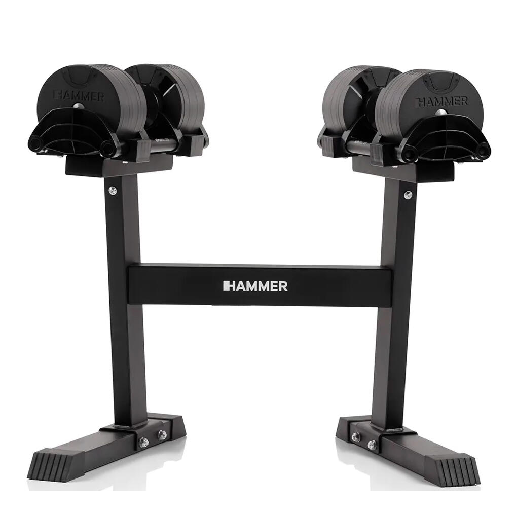 Set mancuernas SMARTLOCK II 2x20kg y soporte Hammer 1/8