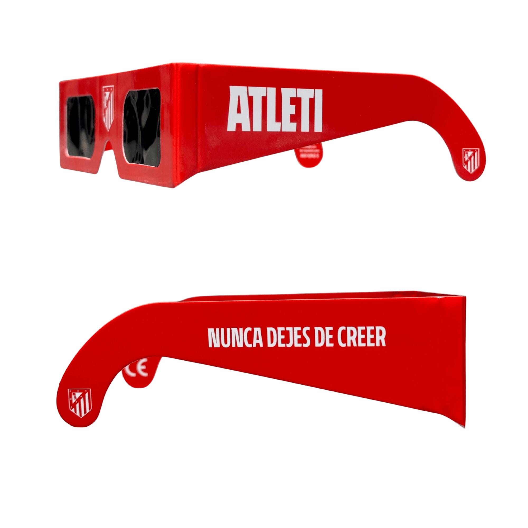 Atlético de Madrid Gafas para Eclipse Solar Modelo Rojo (1 unidad) 5/6