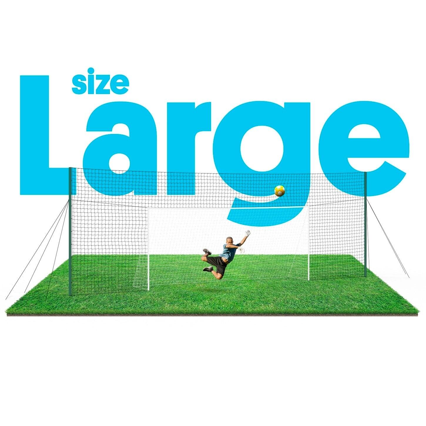 Voetbaldoel Groot Tuin 3-in-1 XL | Reboundnet & Achtervangnet – Open Goaaal 2/8
