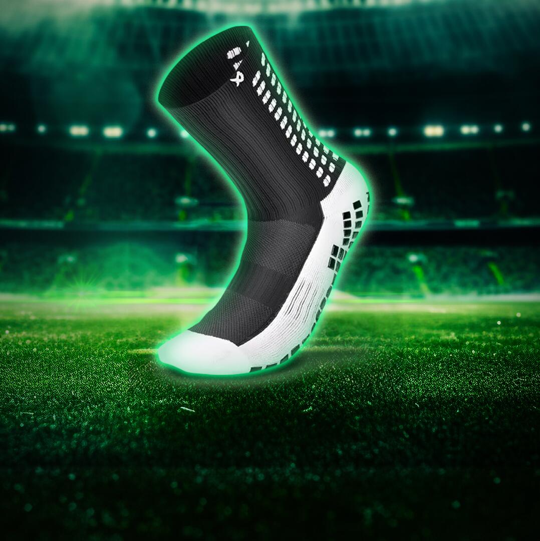 Voetbalsokken met Grip – Kuitlengte – Zwart 2/5