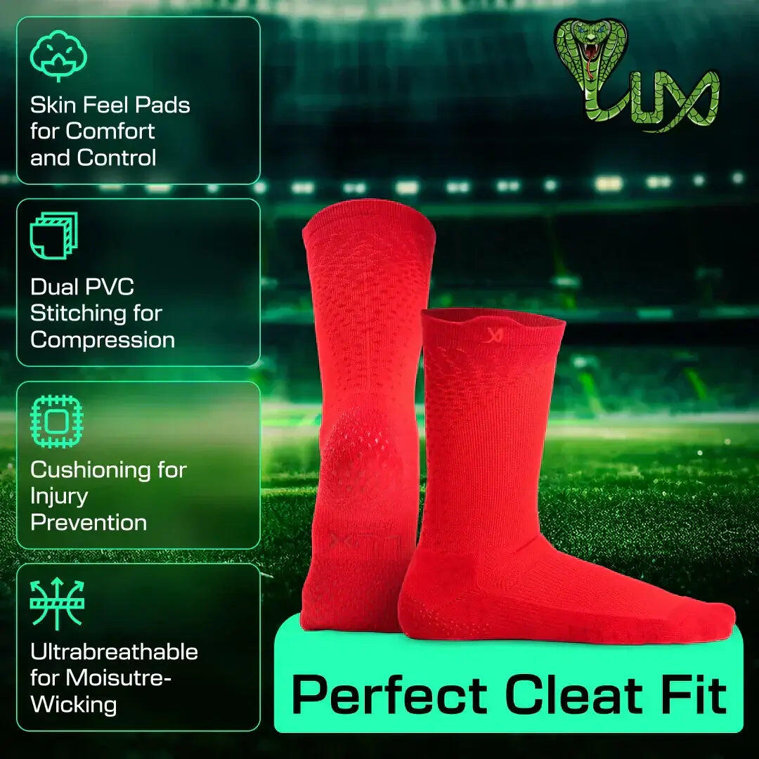 Sportsokken - Performance Grip Nop Sokken - Rood - LUX - Rood 2/7