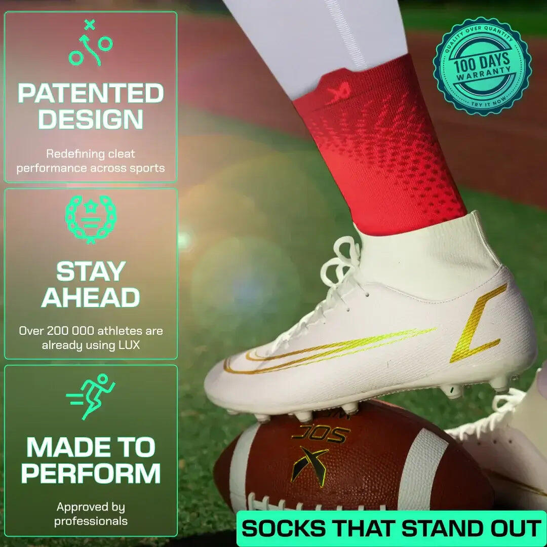 Sportsokken - Performance Grip Nop Sokken - Rood - LUX - Rood 4/7