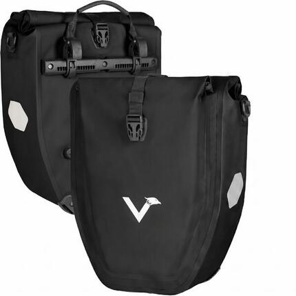 Sacoches vélo x2 étanches et réfléchissantes 20L – Basic
