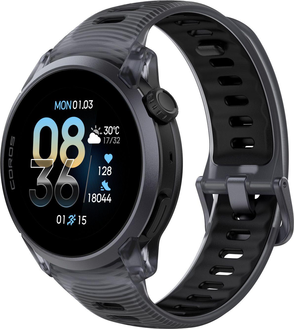 Coros Pace 4 GPS-horloge, aluminium en zwart siliconen, Crystal 2/7