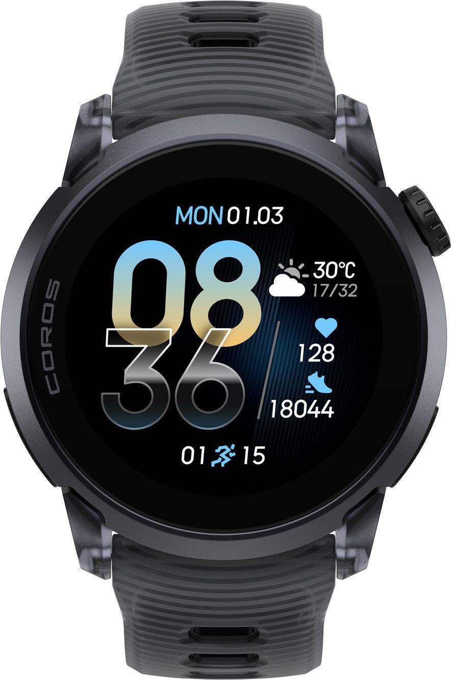 Coros Pace 4 GPS-horloge, aluminium en zwart siliconen, Crystal 5/7