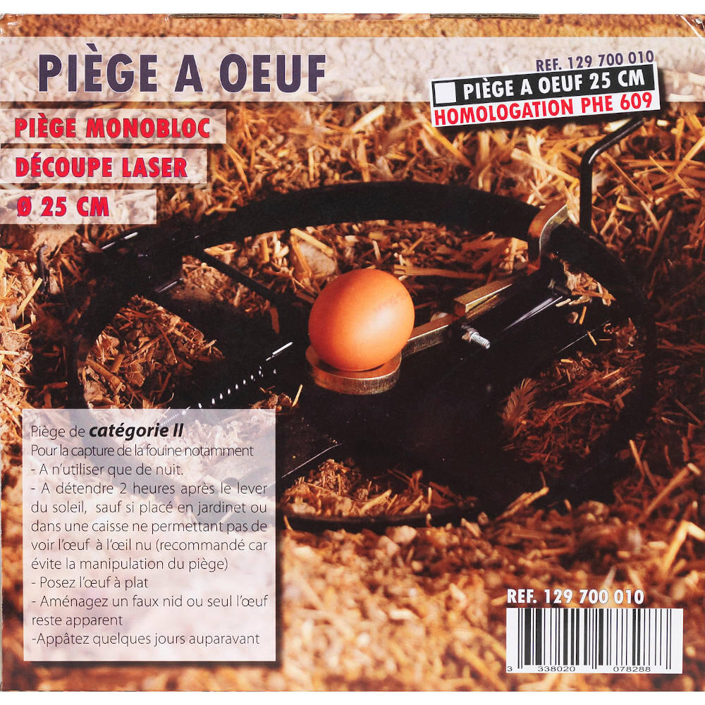 Piège à oeuf diamètre 25 cm 5/6