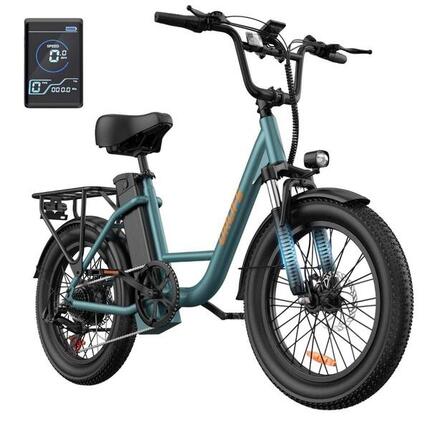 Vélo électrique urbain E20 Batterie 48V 13Ah,pneus larges 20, autonomie de 65 km