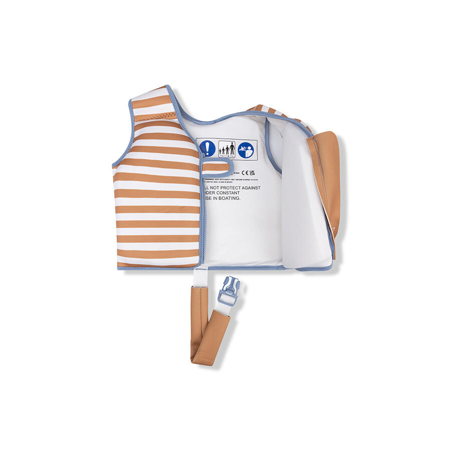 Swim Essentials Schwimmweste - Braun/Weiß - Softlines - 2/3 Jahre 2/4