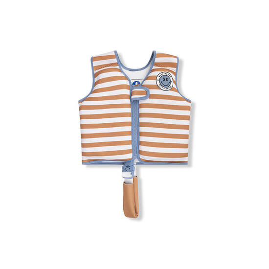 Gilet de natation - Marron/Blanc - Softlines - 2/3 Ans
