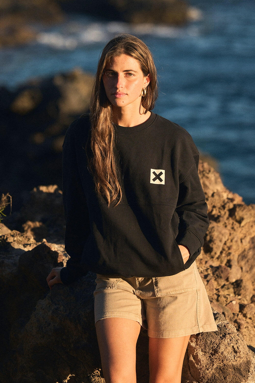 Sudadera Blue Banana Negra de Algodón 100% Orgánico 7/7