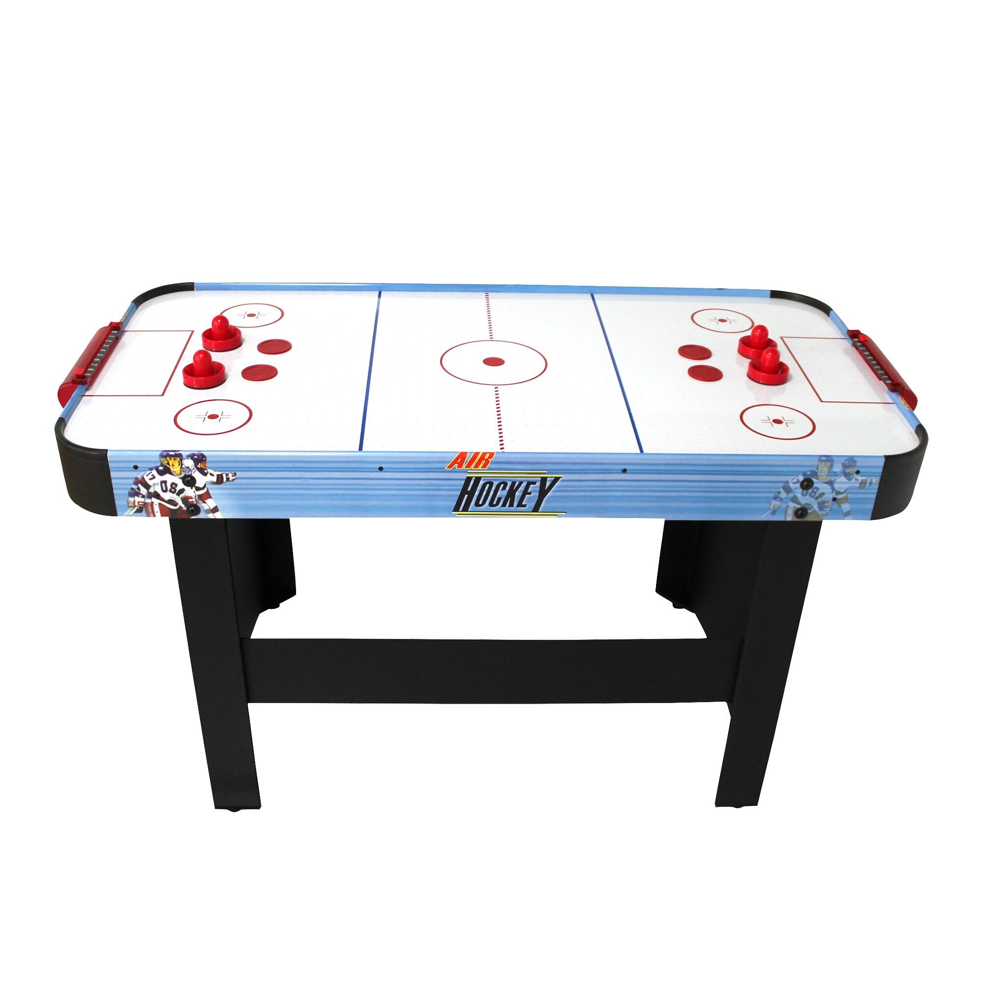 Lot De 5 Palets De Air Hockey Noir 50 Mm – Plastique Durable, Compatibles Avec La Plupart Des Tables Standard