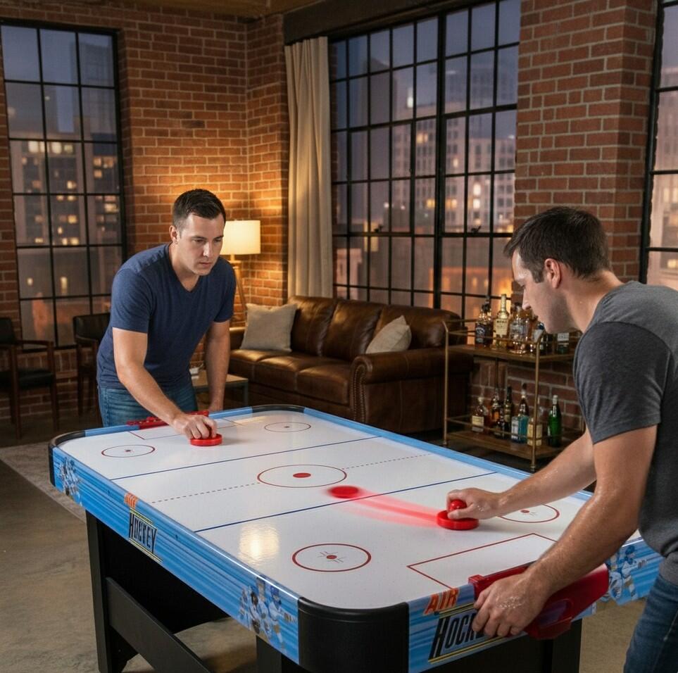 Air Hockey Teenager - Table de Air-Hockey avec système d'air pulsé 6-8W 4/7