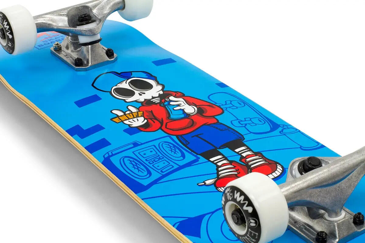 Enuff Skully 7.25 "x29.5" Blau / Weiß Skateboard 5/6
