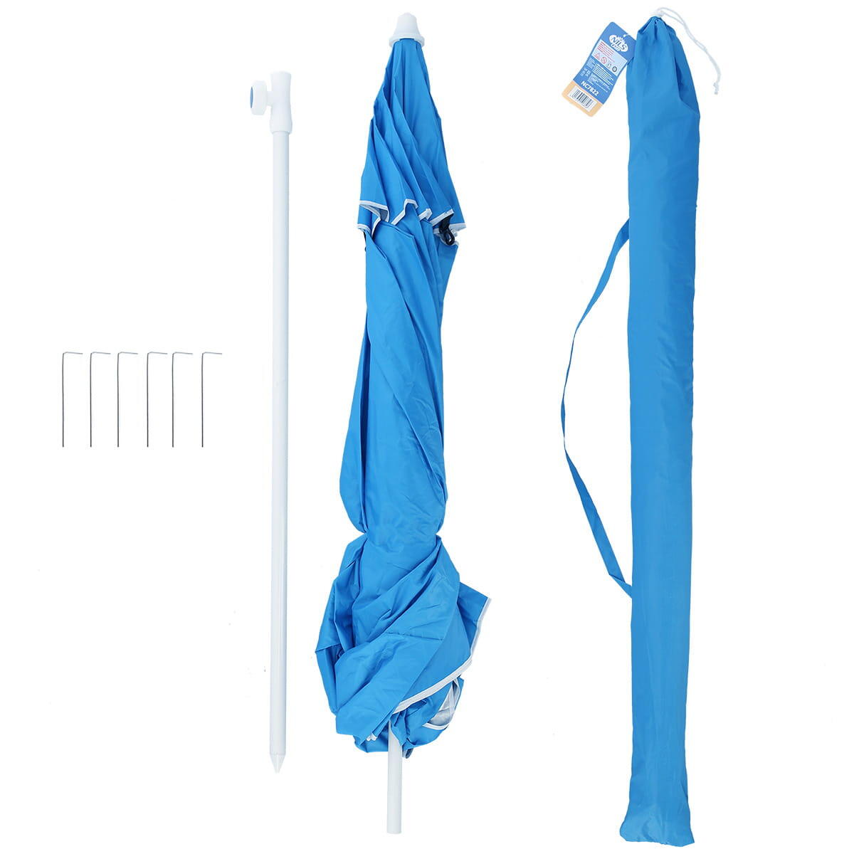 Parasol de plage XL 220 CM NC7822  NILS CAMP 6/6