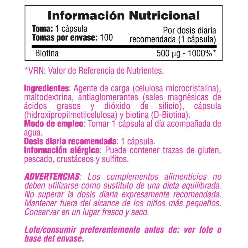 Biotine - 100 Capsules [Smart Supplements] de Smart Supplements 4/5