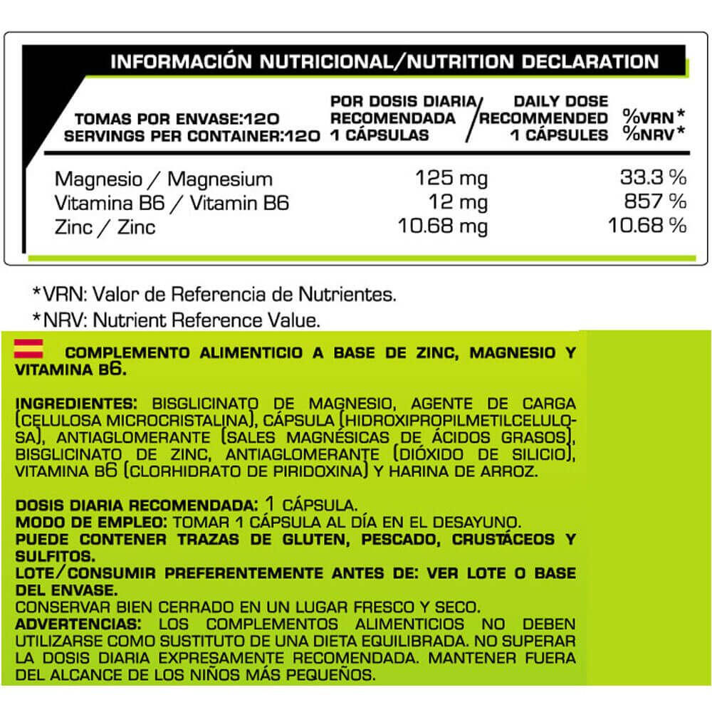 ZMB6 - 120 Cápsulas Vegetales Iron Addict Labs 4/5