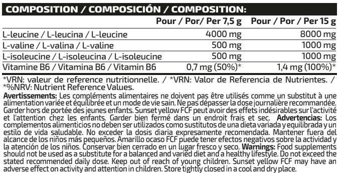 BCAAs Zero 8:1:1 - 300g Melocotón IO.Genix 5/6