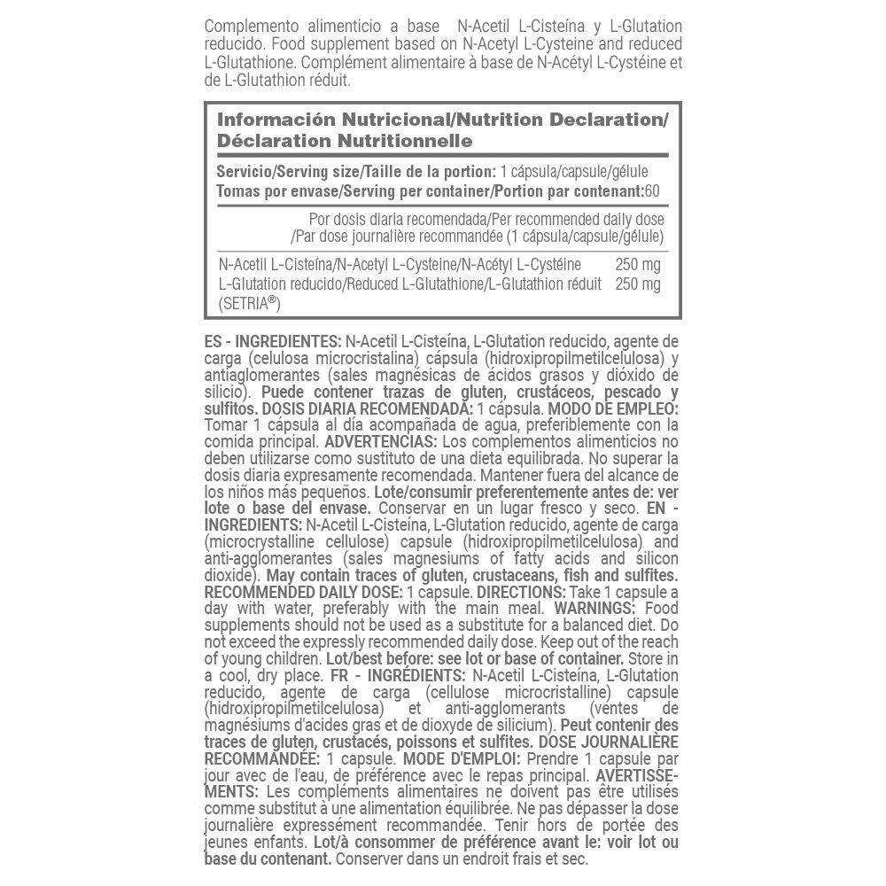 Nac e Glutatione - 60 Capsule Vegetali MASmusculo 5/6