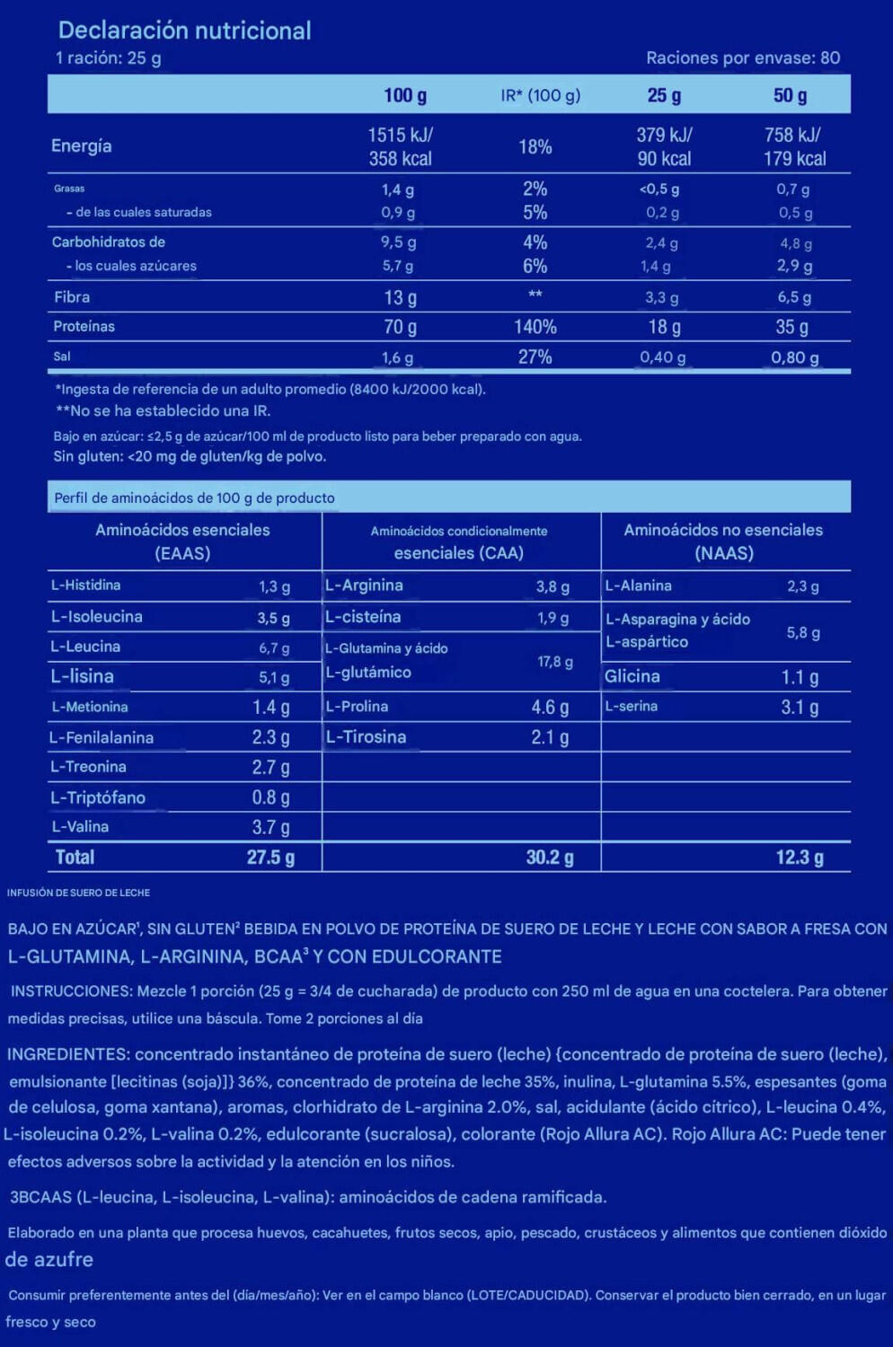 Whey Infusion - 2Kg Fresa Scitec Nutrition 2/3