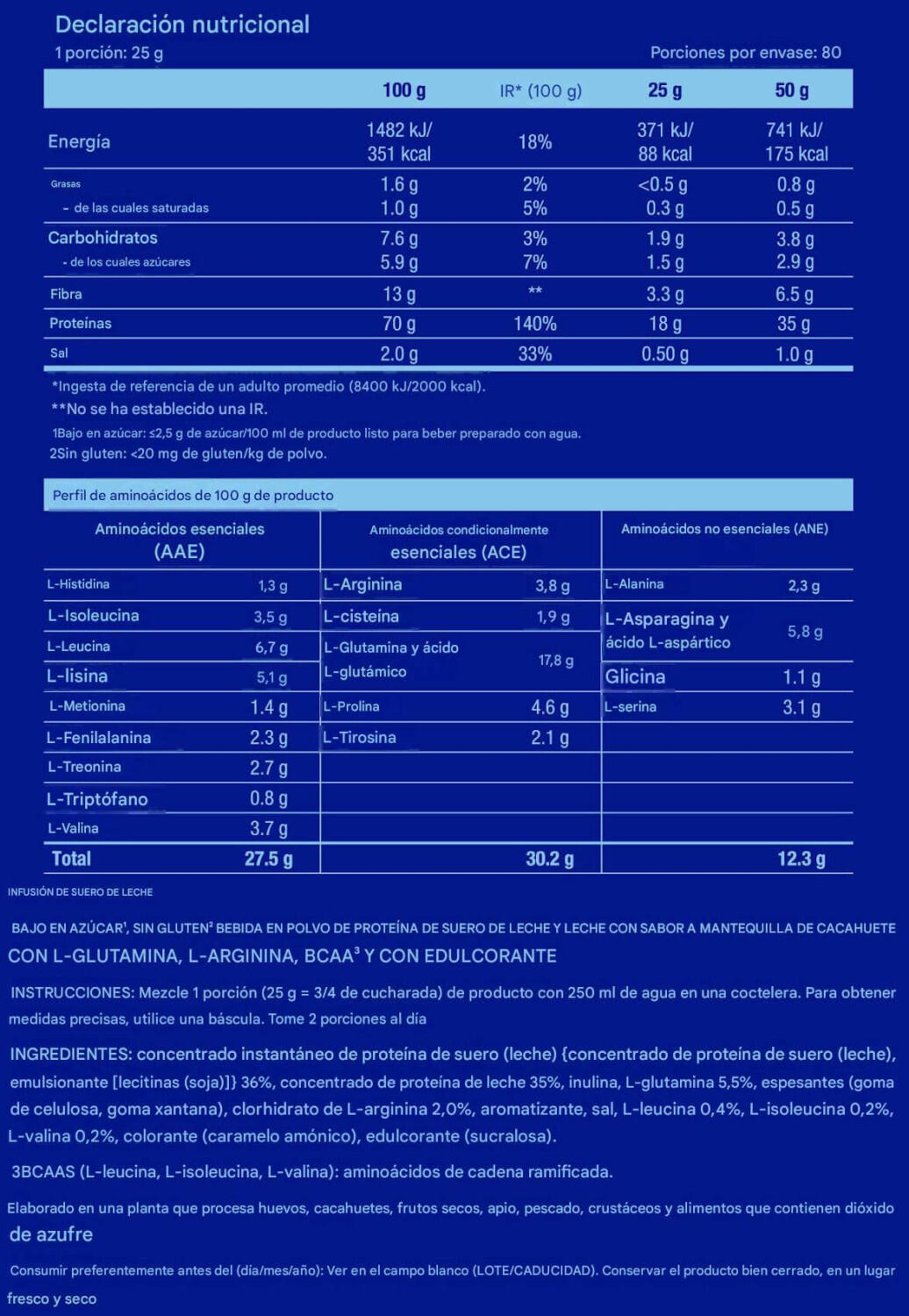 Whey Infusion - 2Kg Crema de cacahuete Scitec Nutrition 2/3