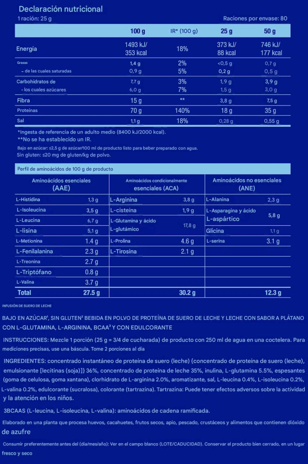 Whey Infusion - 2Kg Platano Scitec Nutrition 2/3