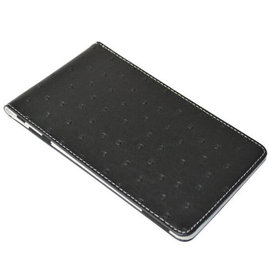 Porte-cartes de golf d’autruche premium - Noir / Blanc