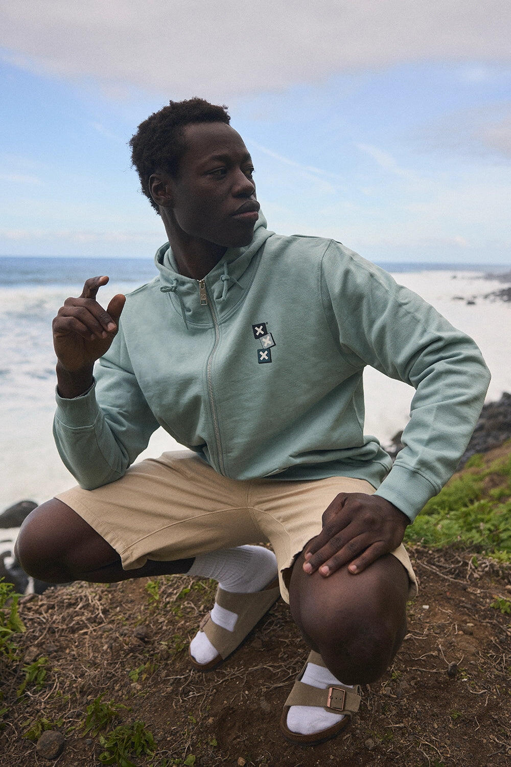 Sudadera con Capucha Blue Banana Mist de Algodón 100% Orgánico 7/7