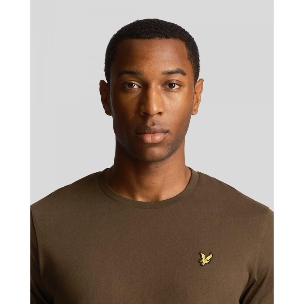 T-shirt basic uomo a tinta unita con logo 3/6