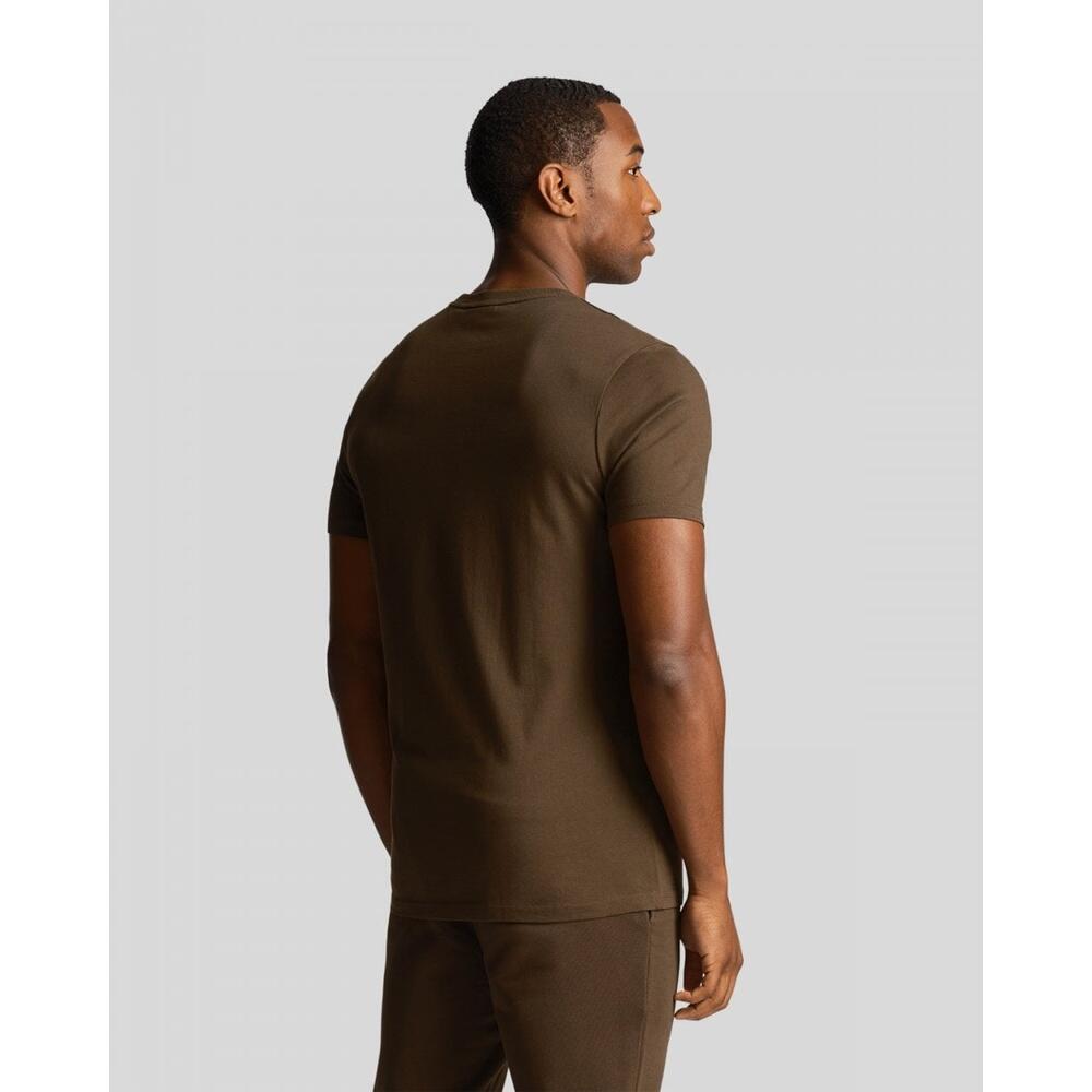 T-shirt basic uomo a tinta unita con logo 2/6