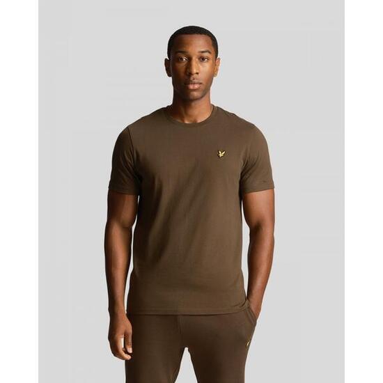 T-shirt basic uomo a tinta unita con logo