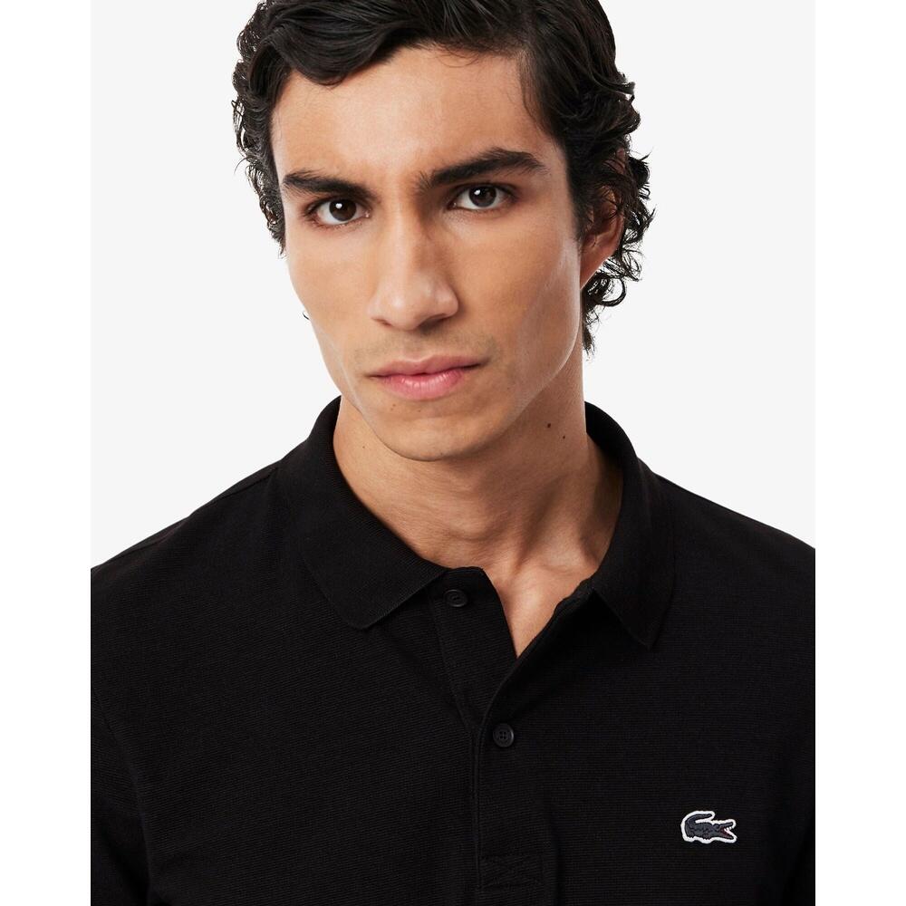 Pole lacoste in forma normale in cotone nero 3/6