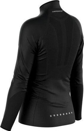 Chaqueta cortavientos Compressport Hurricanepara mujer Negra 2/5