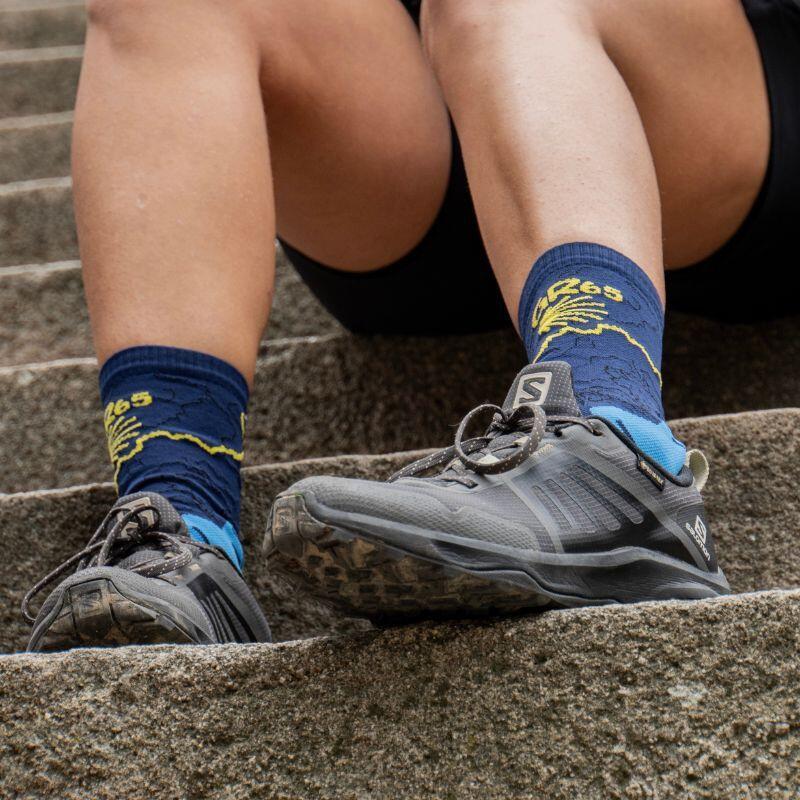 BV Sport Trek Collector GR65 Compostelle Haute Socks Blue/Yellow 2/2